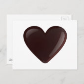 Chocolade Heart Briefkaart (Voorkant / Achterkant)