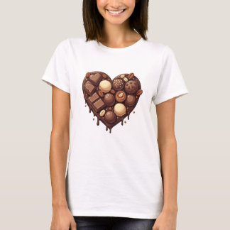 Chocolade Heart T-shirt