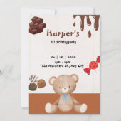 Chocolade, het beer en het snoep kaart (Voorkant)