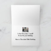 Chocolade I Smell Fun Custom Cute Goldendole pup Kaart (Binnen)