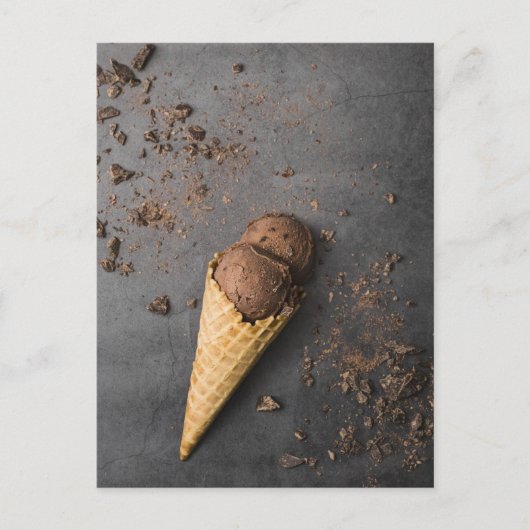 Chocolade Ice Cone Briefkaart (Voorkant)