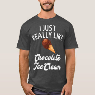 Chocolade Ice Cream Apparel Uniek Ice Cream T-shirt