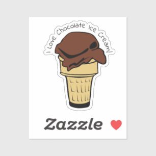 Chocolade Ice Cream Day Sticker