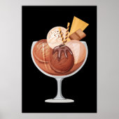 Chocolade Ice Cream Poster (Voorkant)