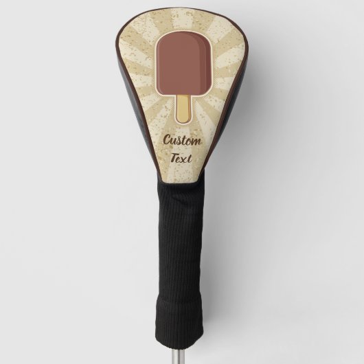 Chocolade Ice Cream Stick Golfheadcover (Voorkant)