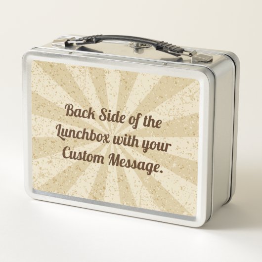 Chocolade Ice Cream Stick Metal Lunch Box (Achterkant)