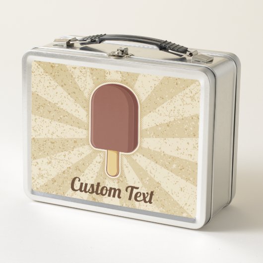 Chocolade Ice Cream Stick Metal Lunch Box (Voorkant)
