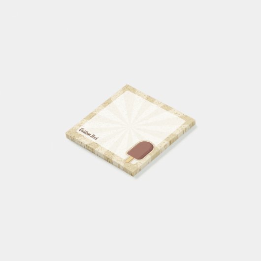 Chocolade Ice Cream Stick Post-it® Notes (Schuin)