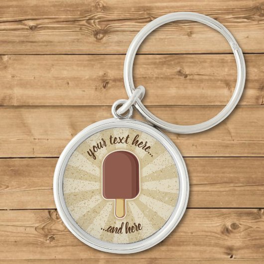 Chocolade Ice Cream Stick Sleutelhanger