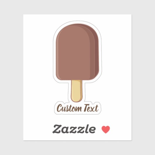 Chocolade Ice Cream Stick Sticker (Vel)