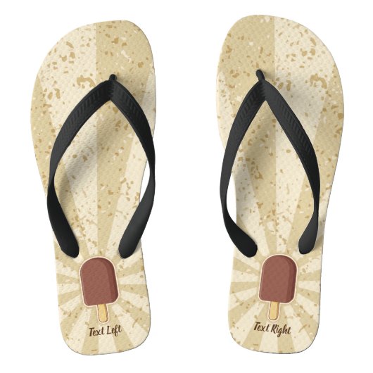 Chocolade Ice Cream Stick Teenslippers (Voetbed)