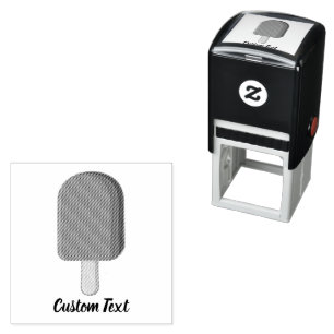 Chocolade Ice Cream Stick Zelfinktende Stempel