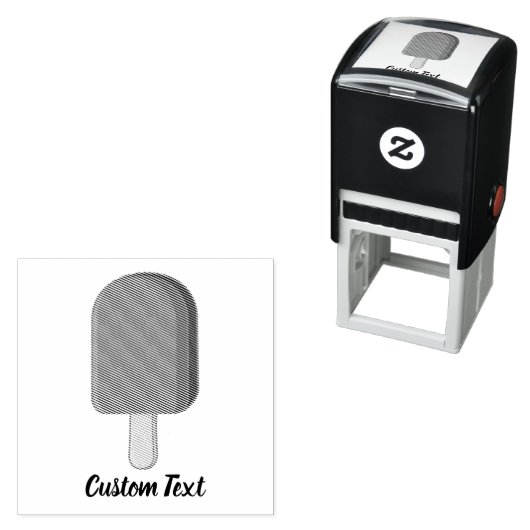 Chocolade Ice Cream Stick Zelfinktende Stempel (In situ)