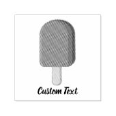 Chocolade Ice Cream Stick Zelfinktende Stempel (Design)