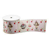Chocolade Ice Cream Sundae & Cupcakes Ribbon Lint (Spoel)