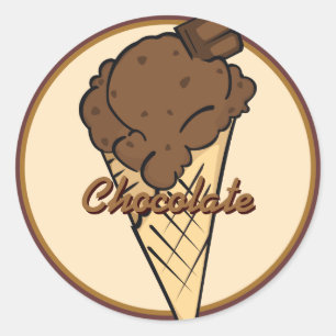Chocolade Icecream Sticker