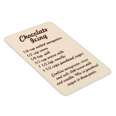 Chocolade Icing Recipe Fridge Magnet Magneet (Rechterzijde)