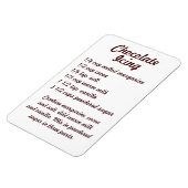 Chocolade Icing Recipe Fridge Magnet Magneet (Linkerzijde)
