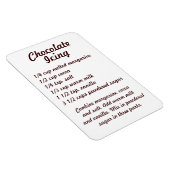Chocolade Icing Recipe Fridge Magnet Magneet (Rechterzijde)