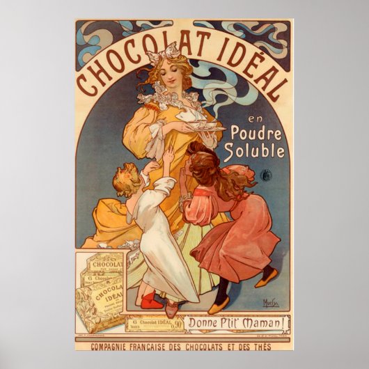 chocolade Idéal Advertisement Poster (Voorkant)