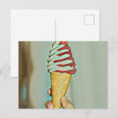 Chocolade ijs briefkaart (Voorkant / Achterkant)