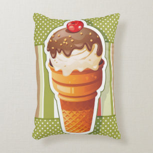 chocolade-ijs decoratief kussen