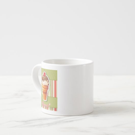 chocolade-ijs espresso kop (Voorkant links)