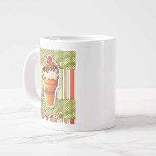 chocolade-ijs grote koffiekop