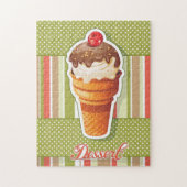  chocolade-ijs legpuzzel (Verticaal)