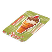  chocolade-ijs magneet (Linkerzijde)