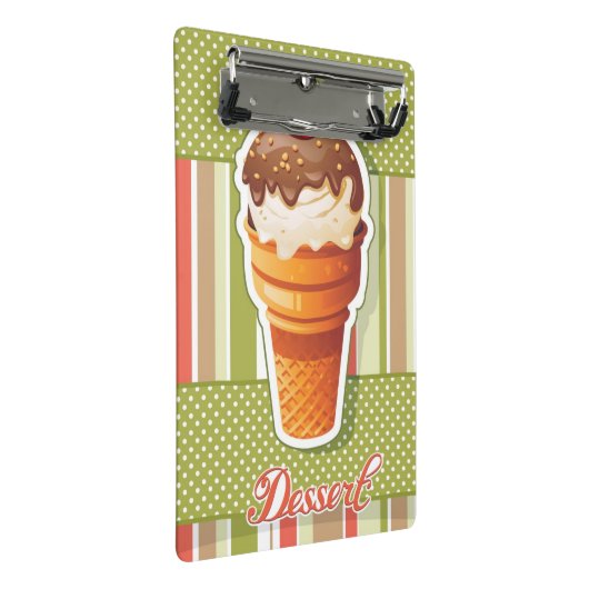 chocolade-ijs mini klembord (Schuin)