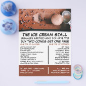 Chocolade-ijs, Reclame voor Ijszaak Flyer (Enkel)