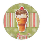 chocolade-ijs snijplank (Voorkant)