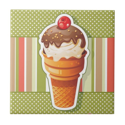  chocolade-ijs tegeltje (Voorkant)