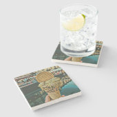 Chocolade-ijssproeiers Stenen Onderzetter (Zijkant)