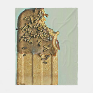 Chocolade-ijsvrucht Fleece Deken