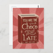 Chocolade illustratie  briefkaart (Voorkant / Achterkant)