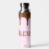 Chocolade in gingham waterfles (Links)