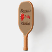 Chocolade is mijn Valentijn Pickleball Paddle (Links)