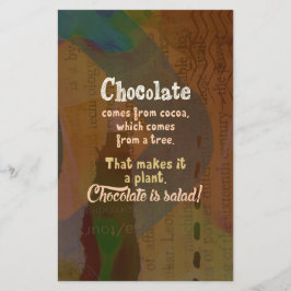 Chocolade is Salad.