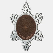 Chocolade-iscing Tin Sneeuwvlok Ornament (Rechts)