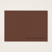 Chocolade Java Beach Getaway Save The Date Cards Visitekaartjes (Achterkant)