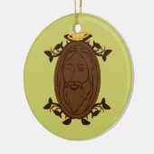 Chocolade Jesus Keramisch Ornament (Links)