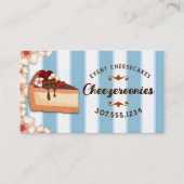 Chocolade-kaasmakerij bruiloft met bakken visitekaartje (Voorkant)