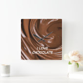 Chocolade Kitchen wandklokken Vierkante Klok (Huis)