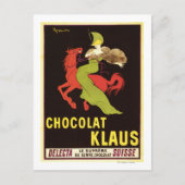 Chocolade Klaus Advertisement Poster Briefkaart (Voorkant)