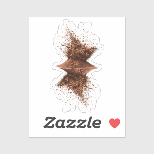 Chocolade kunst sticker (Vel)