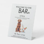 Chocolade Lab Bar Reclamebord Met Voetstuk (Voorkant)