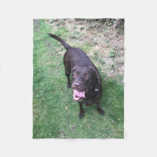 Chocolade Lab Fleece (Voorkant)
