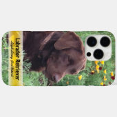 Chocolade Lab in Poppy Patch Placeholder Foto Case-Mate iPhone Case (Achterkant (horizontaal))